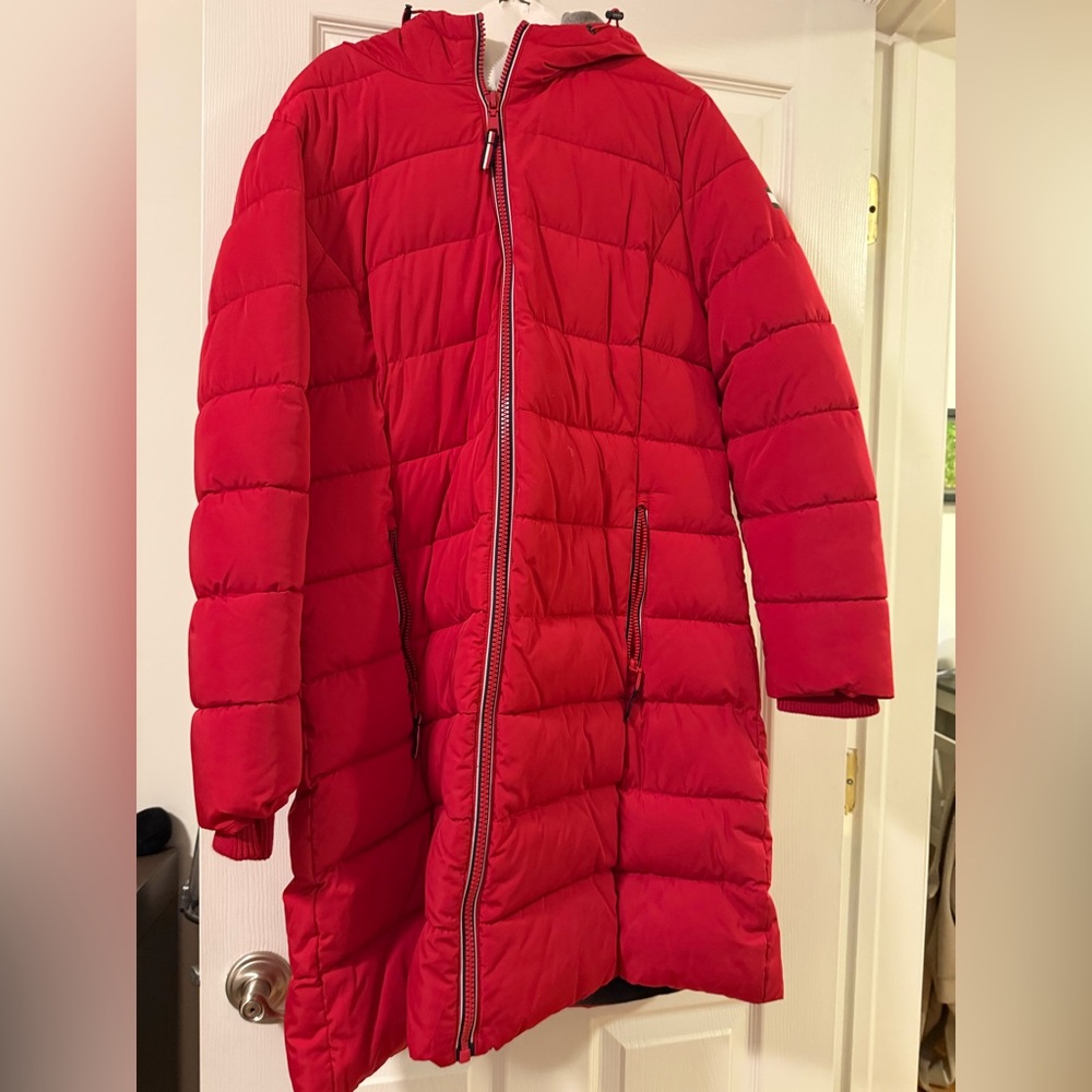 Tommy Hilfiger Red Puffer Jacket
